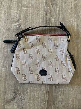 NEW Dooney & Bourke Monogram Canvas Shoulder Bag